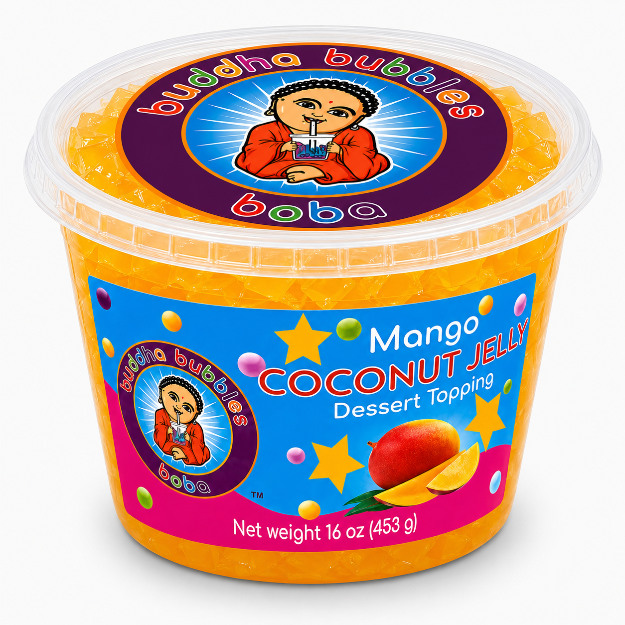 STARS MANGO Premium Coconut Jelly Dessert Topping