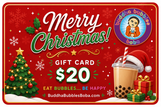 A Perfect Christmas Gift for Everyone BUDDHA BUBBLES BOBA Gift Card