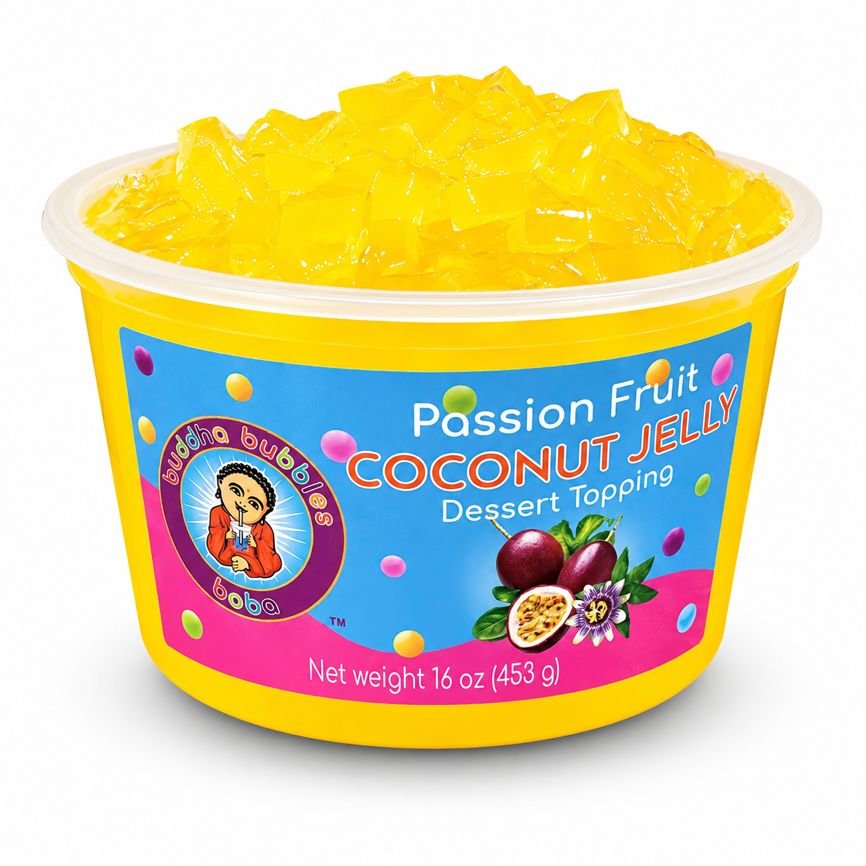 Passion Fruit Premium Coconut Jelly Dessert Topping