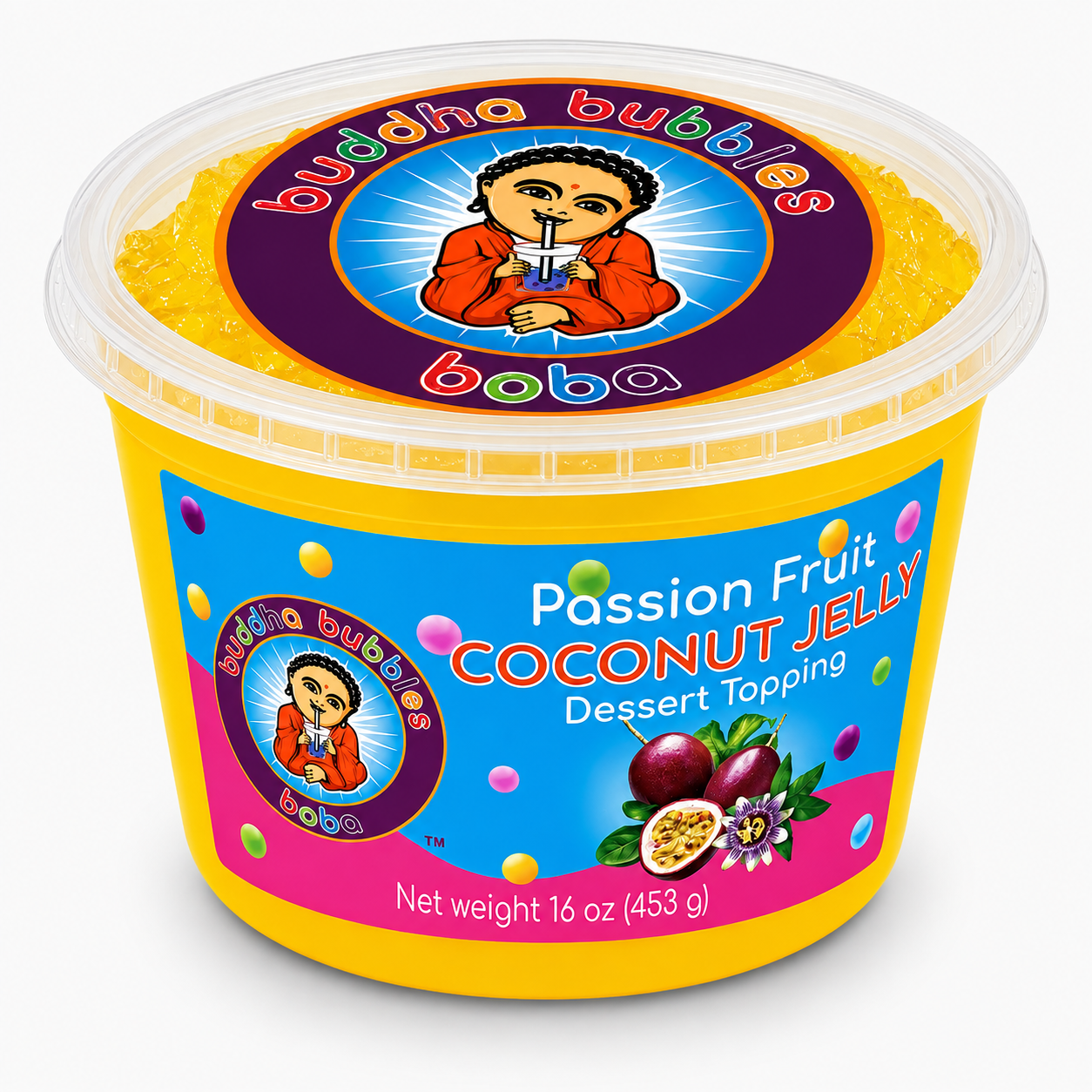 Passion Fruit Premium Coconut Jelly Dessert Topping