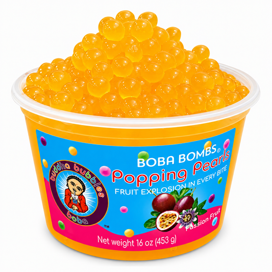 Passion Fruit Premium Popping Boba Pearls