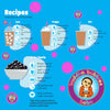 JUMBO Boba / Bubble Tea Drink Kit HONEYDEW, MILK TEA & GREEN TEA LATTE, Straws and Shaker