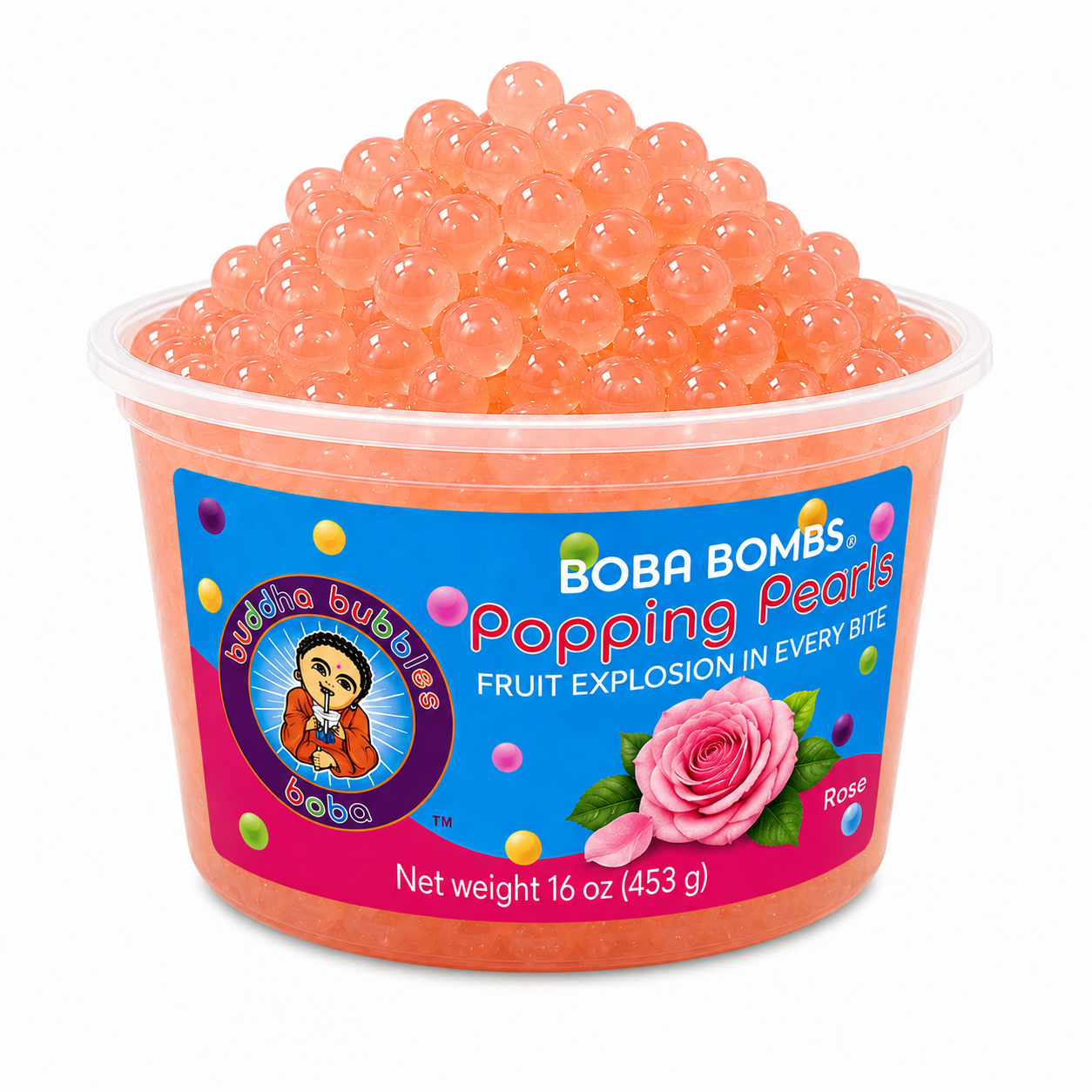 Rose Premium Popping Boba Pearls