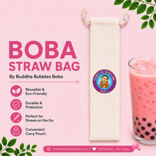Cloth Straw Bags by Buddha Bubbles Boba