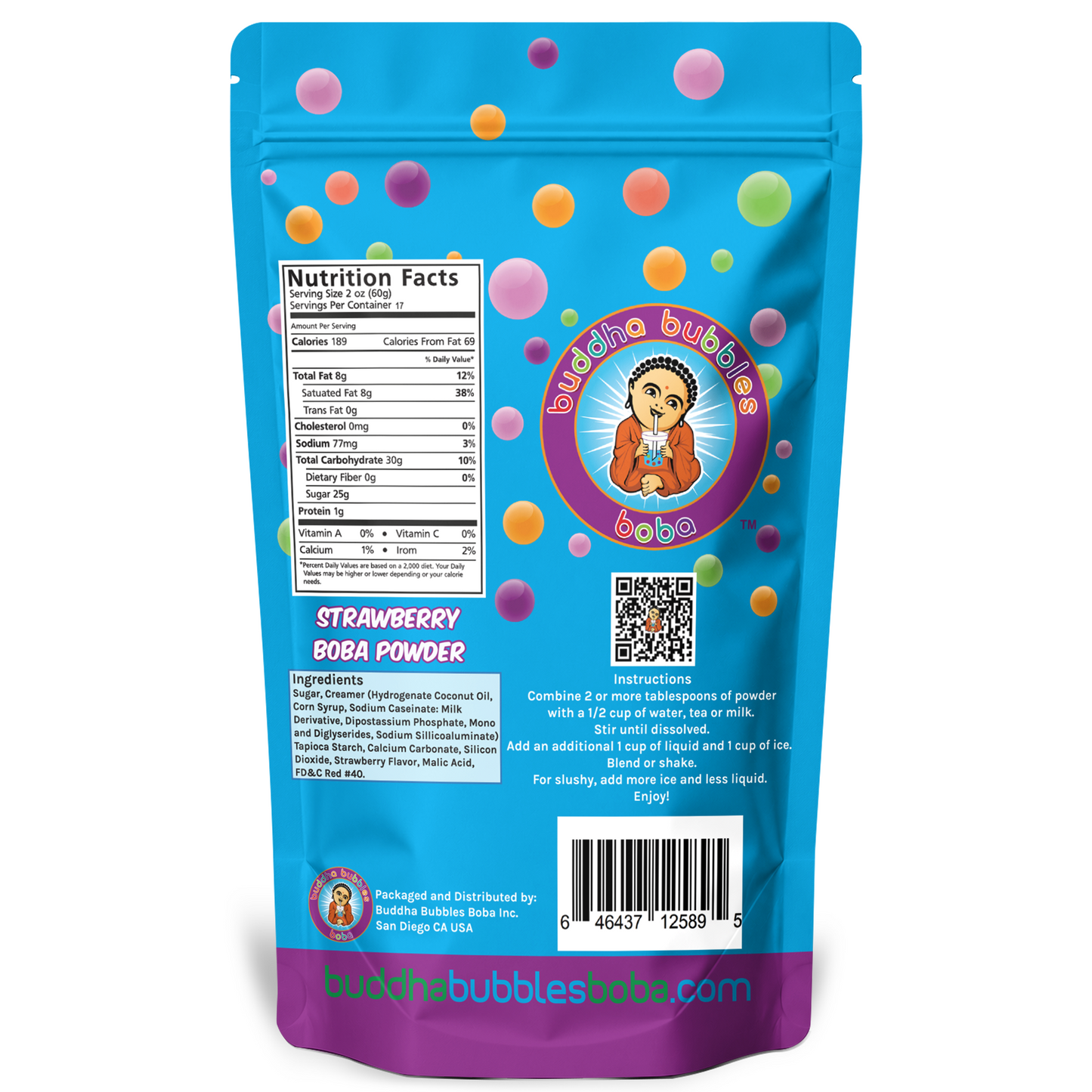 STRAWBERRY CREAM Frap Drink Mix Powder 1 Kilo (2.2 Pounds)