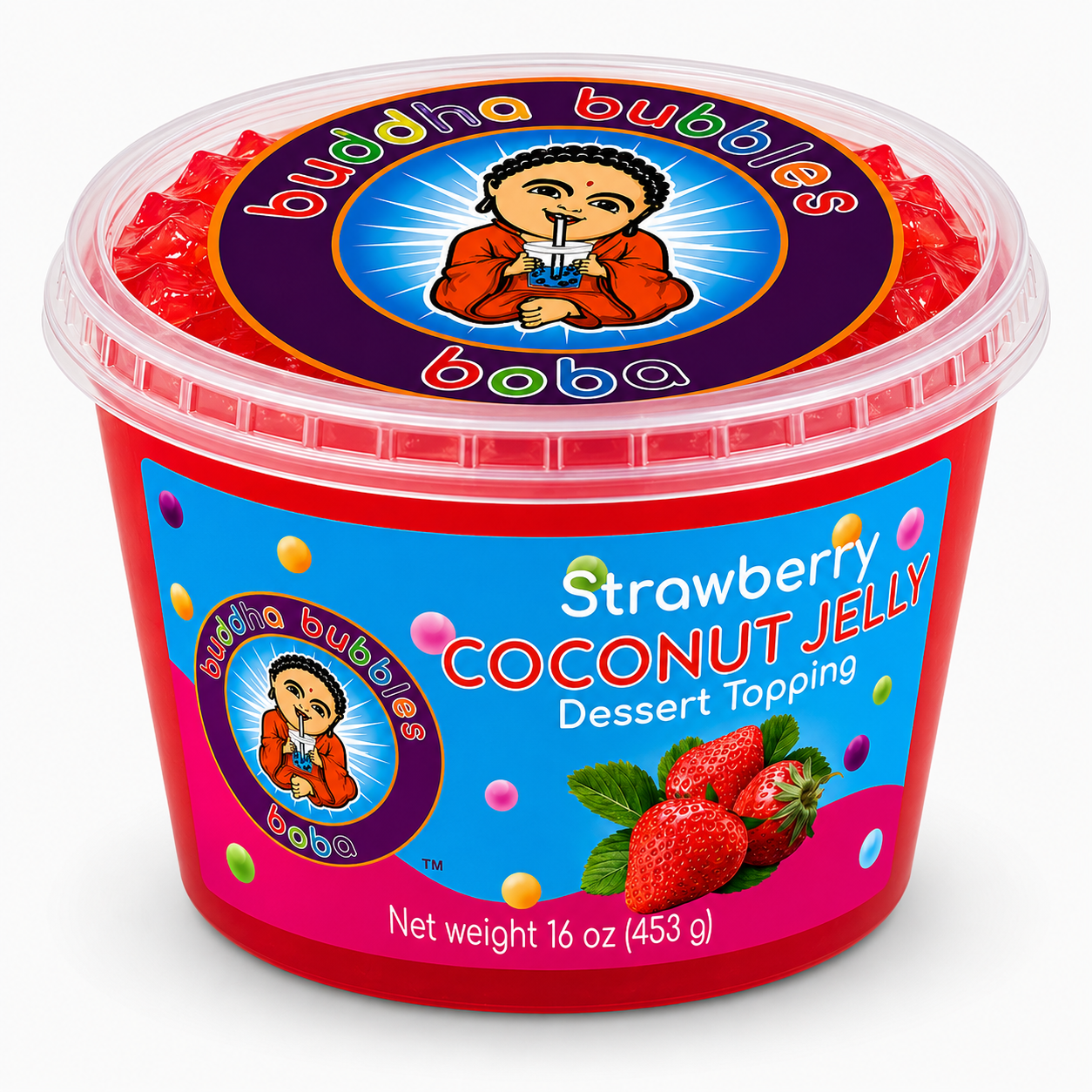 Strawberry Premium Coconut Jelly Dessert Topping