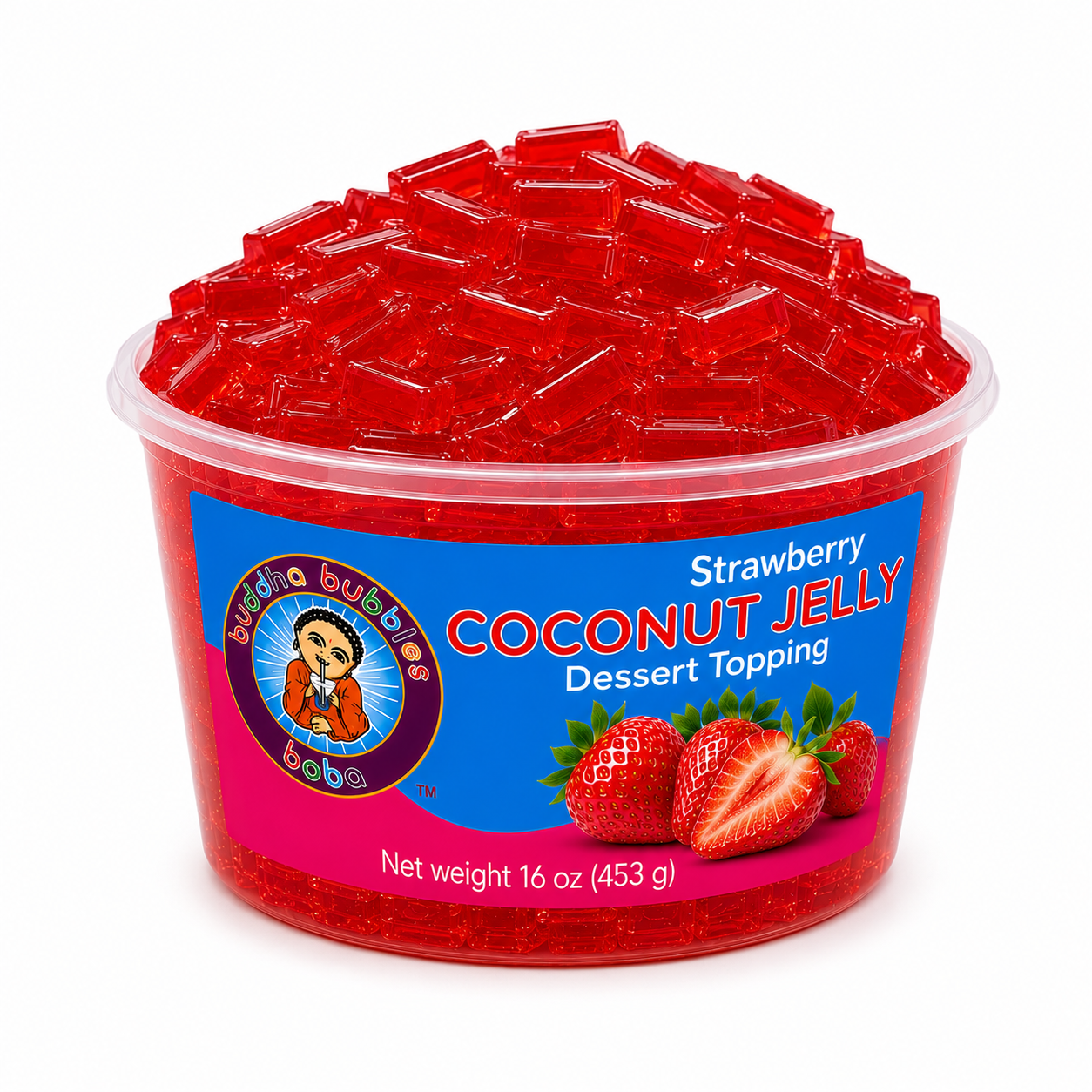 Strawberry Premium Coconut Jelly Dessert Topping