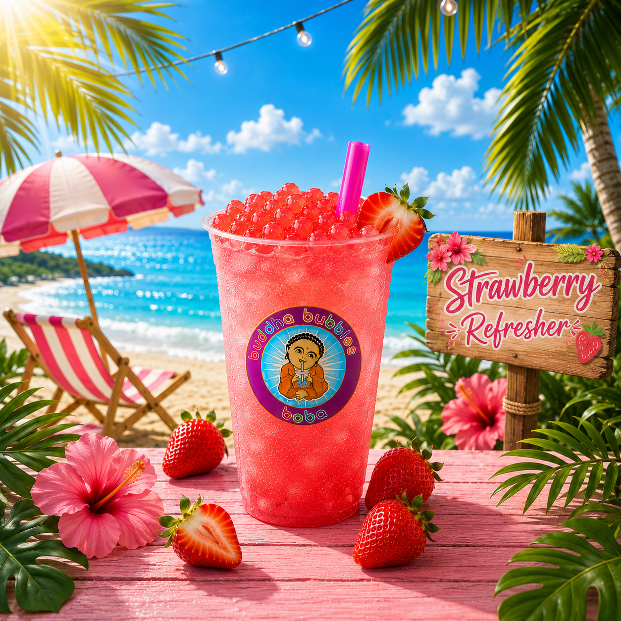 Strawberry Refresher / Slushie Premium Drink Mix Powder