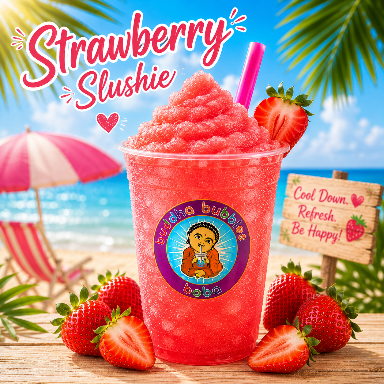 Strawberry Refresher / Slushie Premium Drink Mix Powder