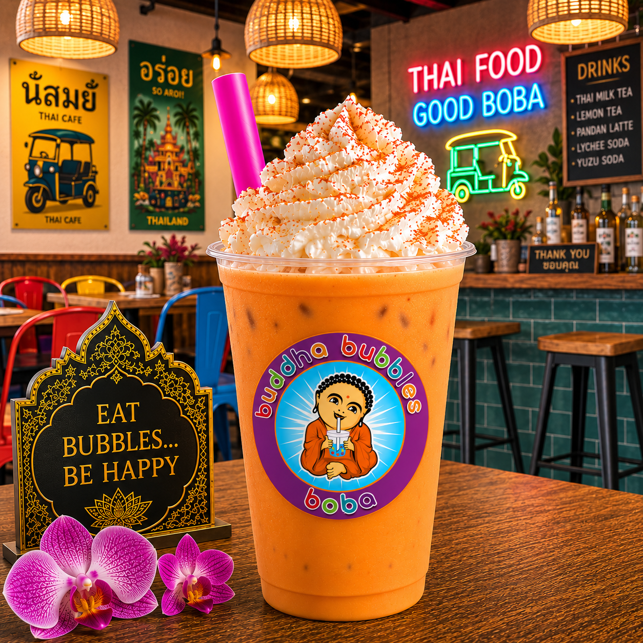 10oz THAI ICED TEA Boba / Bubble Tea Drink Mix Powder