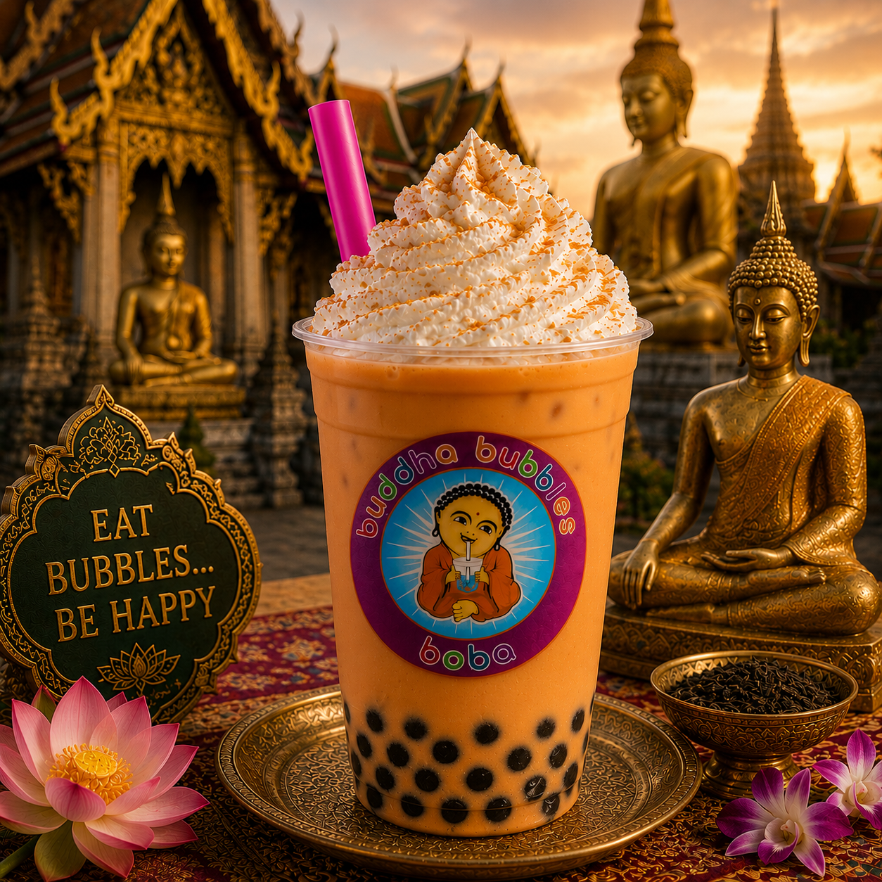 10oz THAI ICED TEA Boba / Bubble Tea Drink Mix Powder