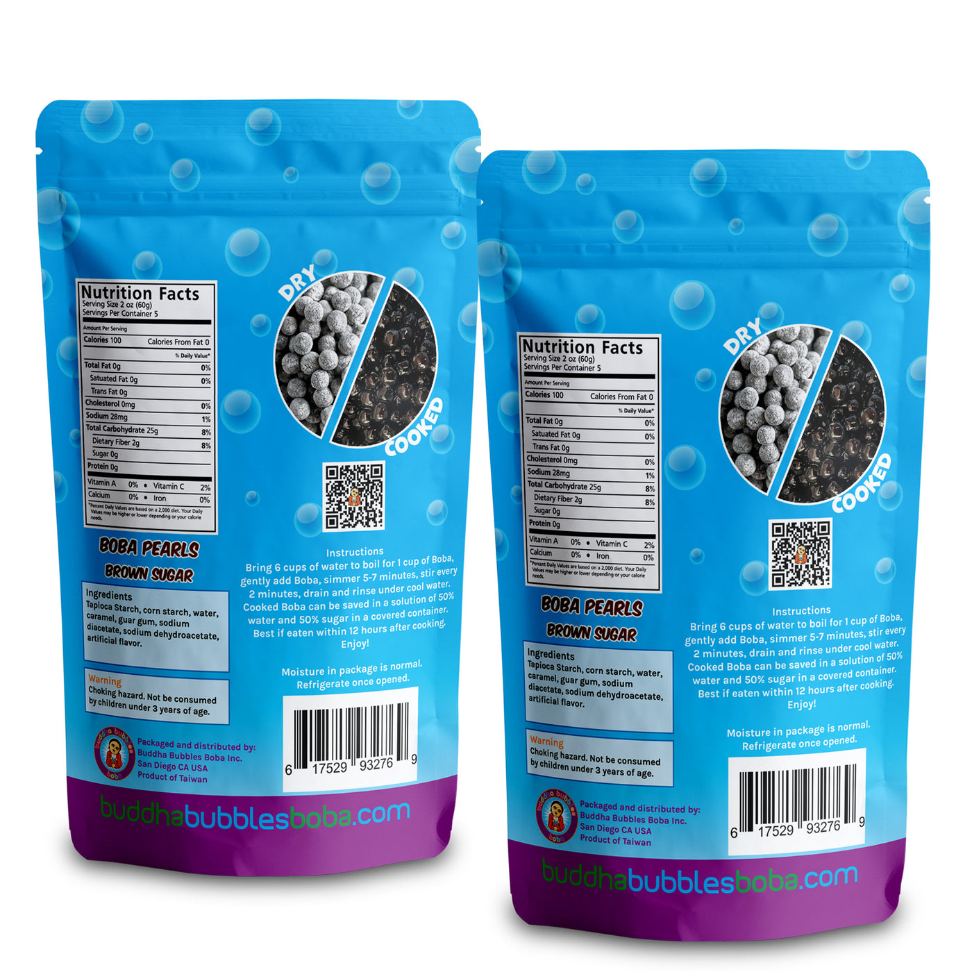 BOBA BUNDLE 3x Boba 50 STRAWS 5 Minute Boba / Tapioca Pearls by Buddha Bubbles