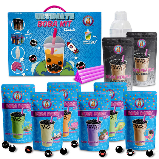 The NEW Original Ultimate D.I.Y. Bubble Tea Party Kit (Classic Flavors)