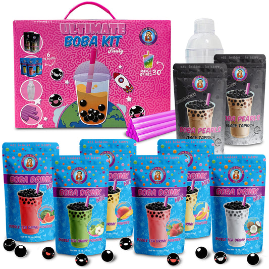 The Original Ultimate D.I.Y. Bubble Tea Party Kit (Fruity Flavors)