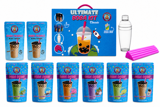 The NEW Original Ultimate D.I.Y. Bubble Tea Party Kit (Classic Flavors)