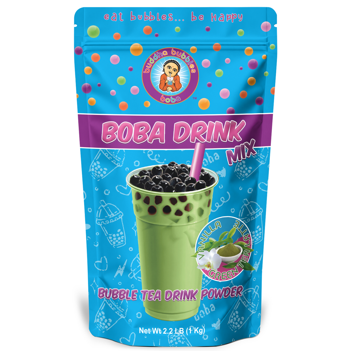 VANILLA GREEN TEA LATTE Premium Drink Mix Powder