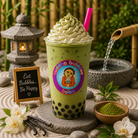 VANILLA GREEN TEA LATTE Premium Drink Mix Powder