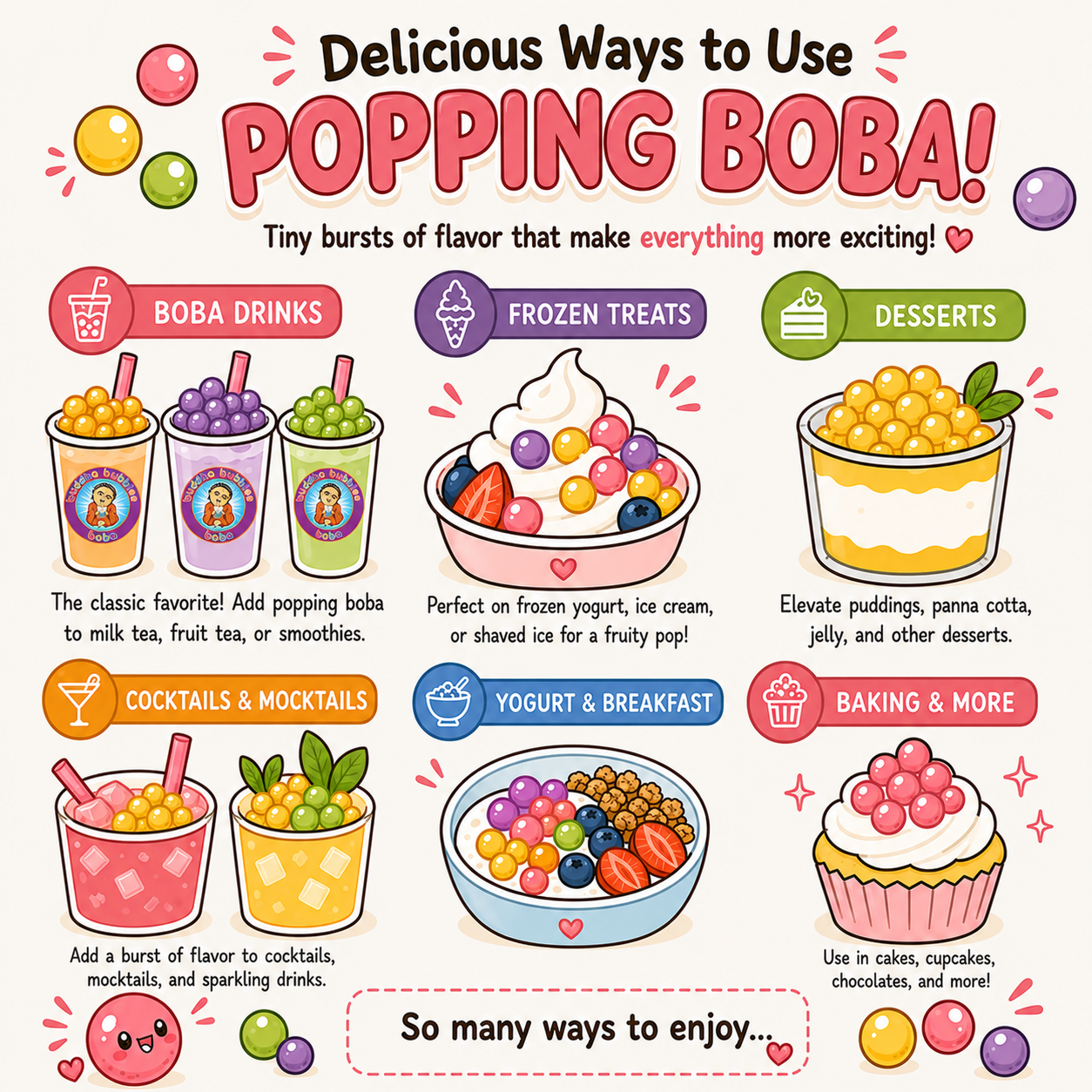 Lemon Premium Popping Boba Pearls