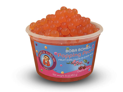 Premium Cherry Blossom Boba Bombs (c) Popping / Bursting Boba Pearls by Buddha Bubbles Boba