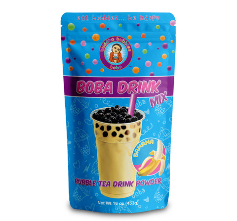1 Pound BANANA Cream Boba Bubble Tea 3 in 1 Powder Makes 20+ Drinks by BUDDHA BUBBLES BOBA