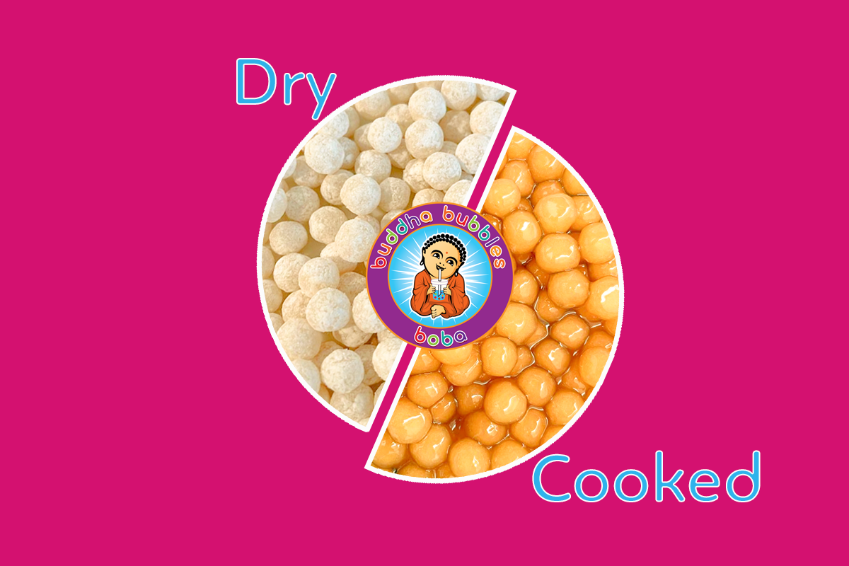 Premium Caramel Boba / Bubble Tea Tapioca Pearls Ready in 5 Minutes by Buddha Bubbles Boba